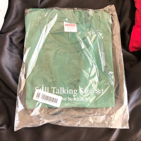 COPY - supreme - still talking tee (light pine) - Picture 4 of 4